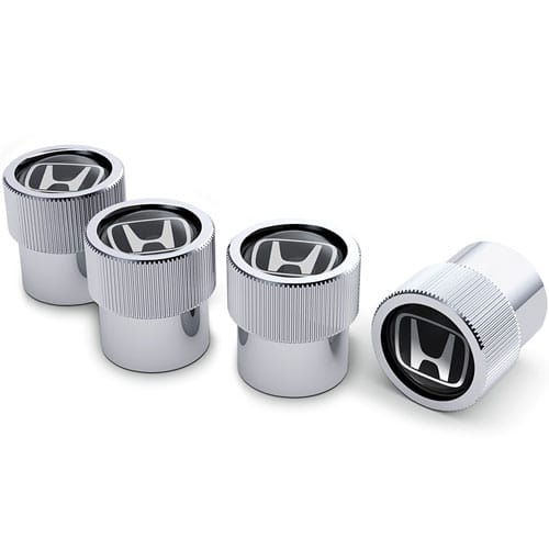 Honda Stem Caps "H" Mark - Chrome 08W48-PL4-100